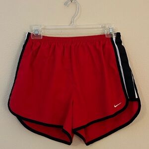 Nike Tempo Red and Black Women's Athletic Shorts